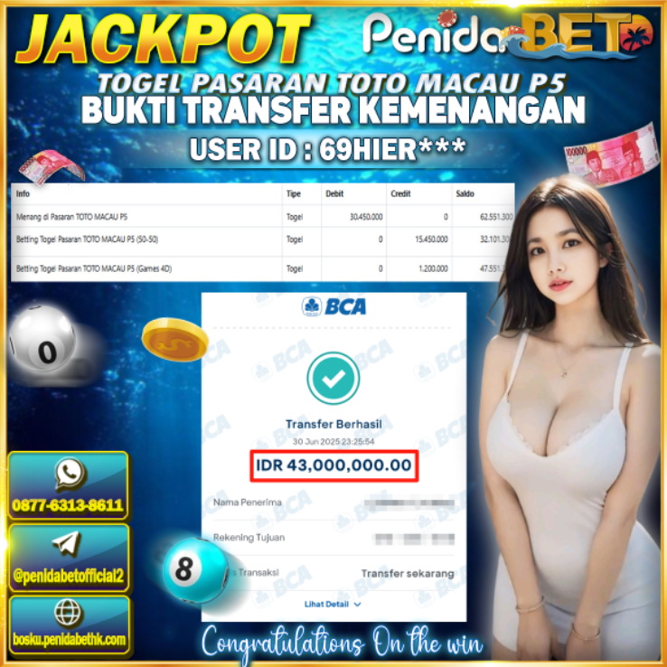 Penidabet : Situs Togel Dan Toto Slot Terpercaya Di Indonesia