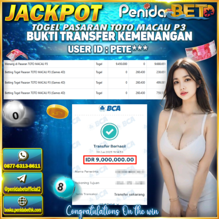 Penidabet : Situs Togel Dan Toto Slot Terpercaya Di Indonesia
