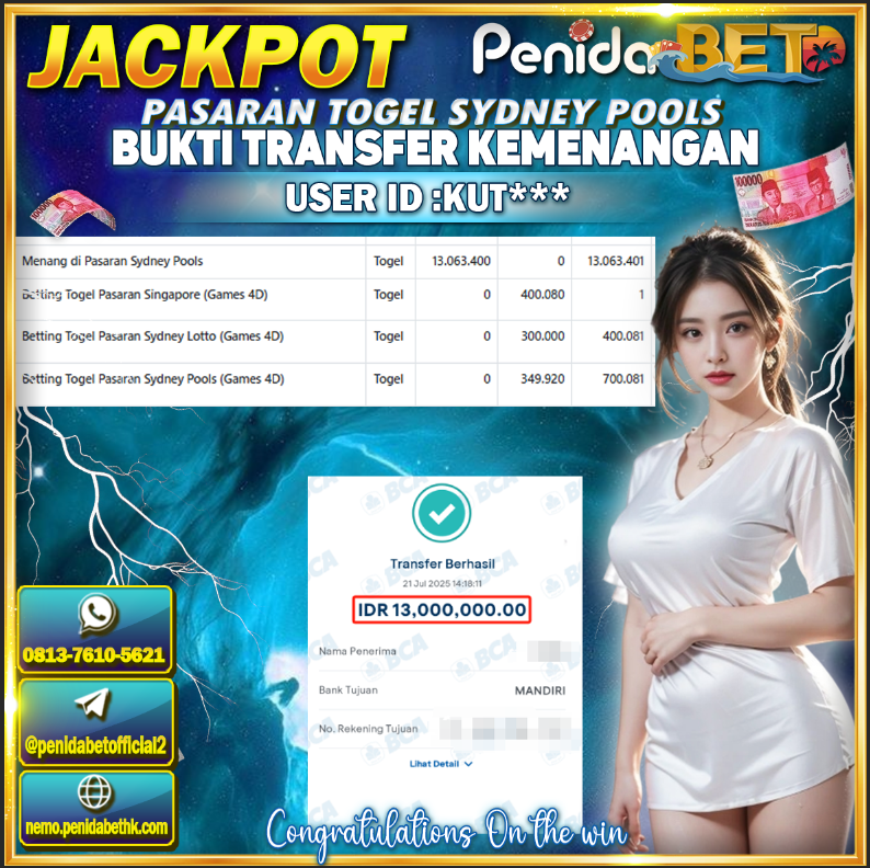 Penidabet : Situs Togel Dan Toto Slot Terpercaya Di Indonesia