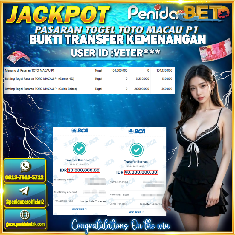 Penidabet : Situs Togel Dan Toto Slot Terpercaya Di Indonesia