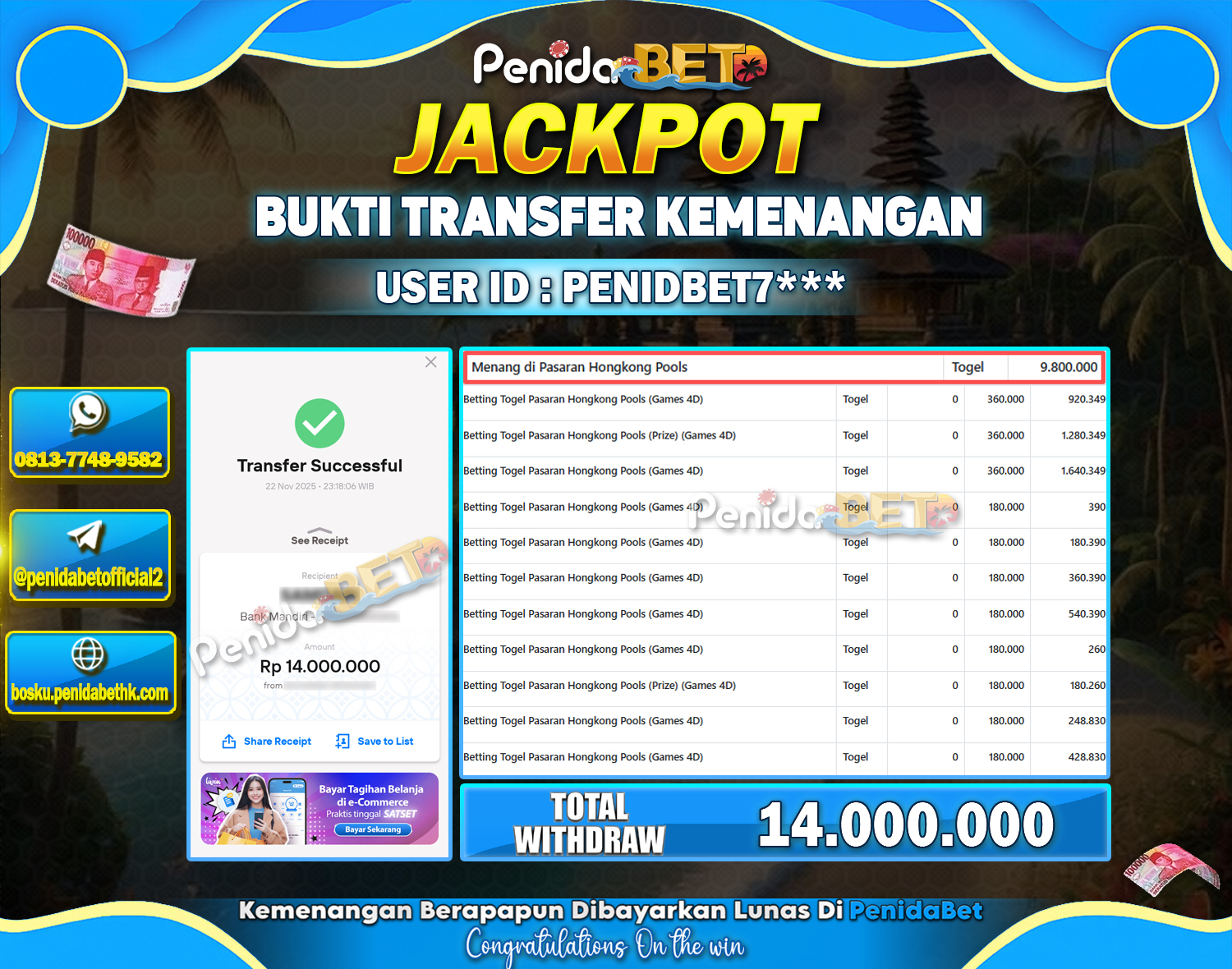 Penidabet : Situs Togel Dan Toto Slot Terpercaya Di Indonesia