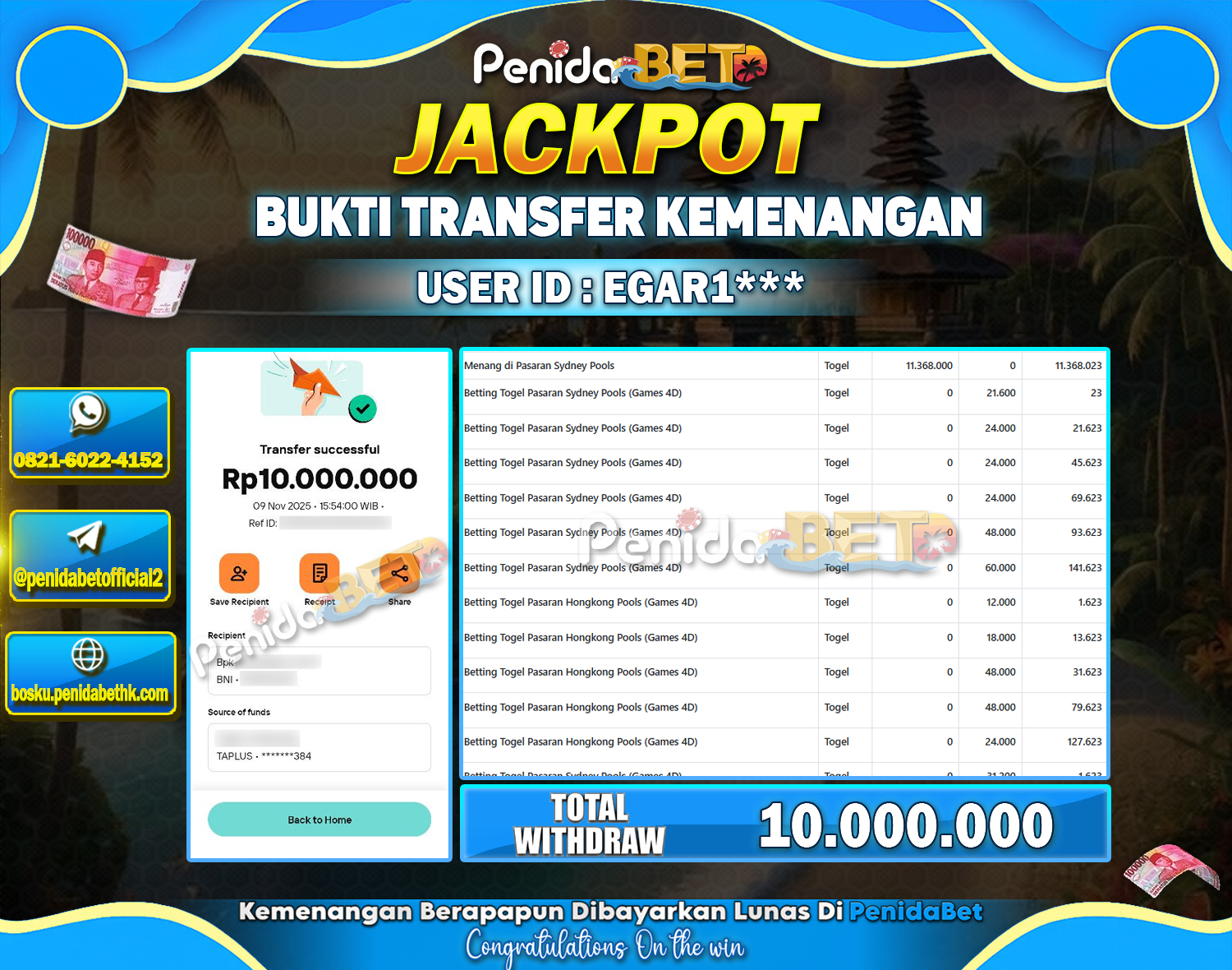 Penidabet : Situs Togel Dan Toto Slot Terpercaya Di Indonesia