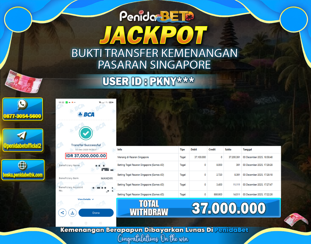 Penidabet : Situs Togel Dan Toto Slot Terpercaya Di Indonesia