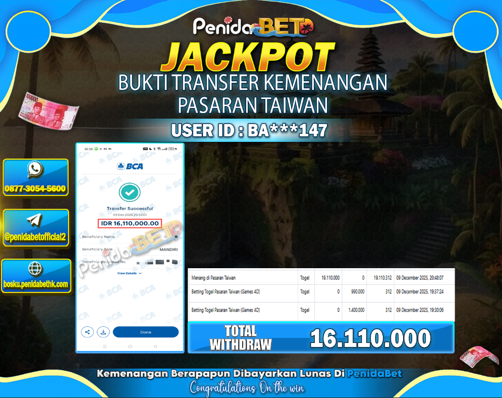 Penidabet : Situs Togel Dan Toto Slot Terpercaya Di Indonesia