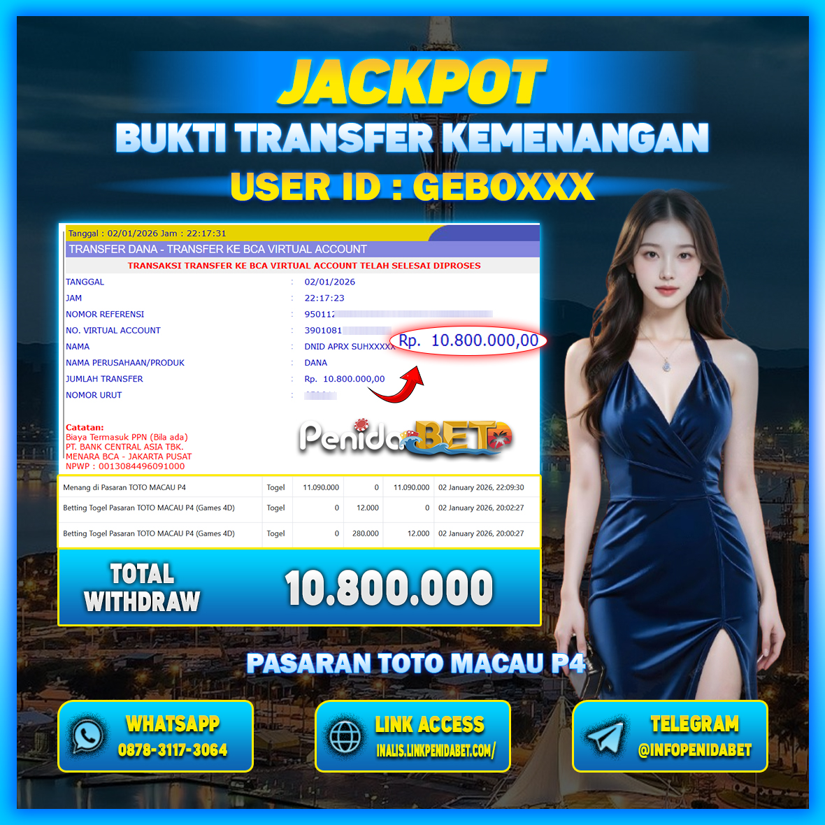 Penidabet : Situs Togel Dan Toto Slot Terpercaya Di Indonesia
