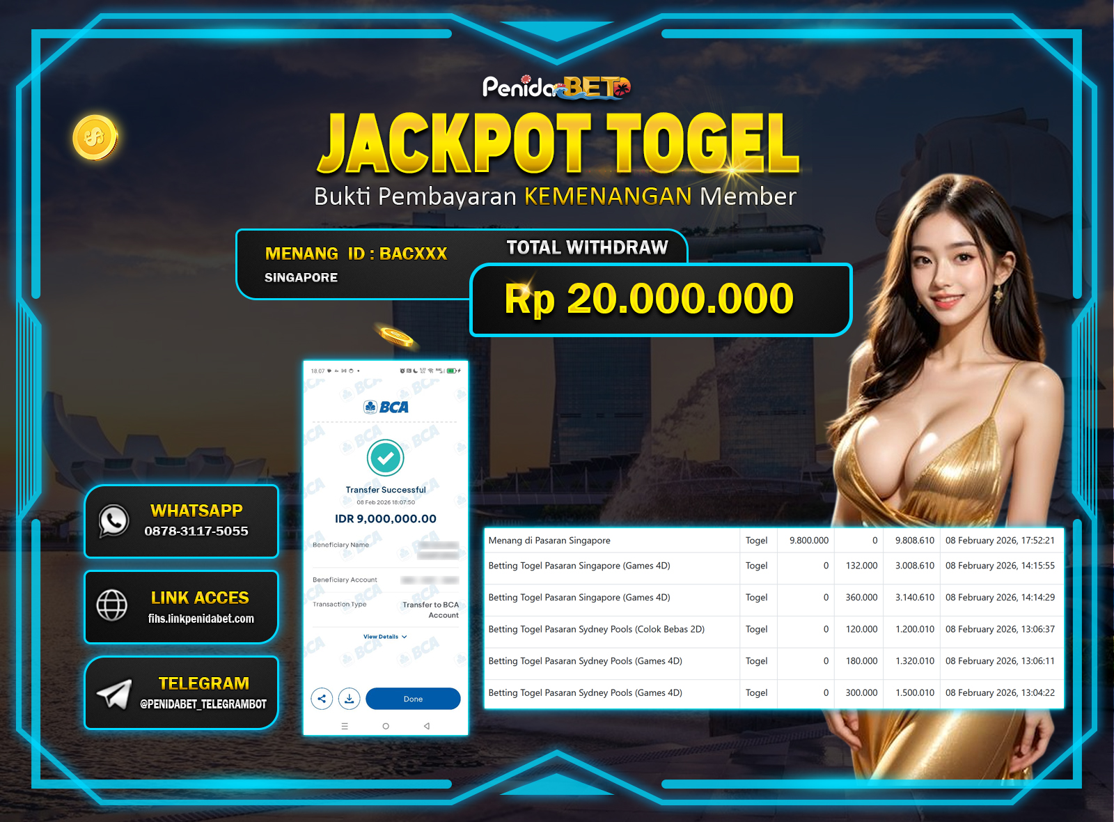 Penidabet : Situs Togel Dan Toto Slot Terpercaya Di Indonesia