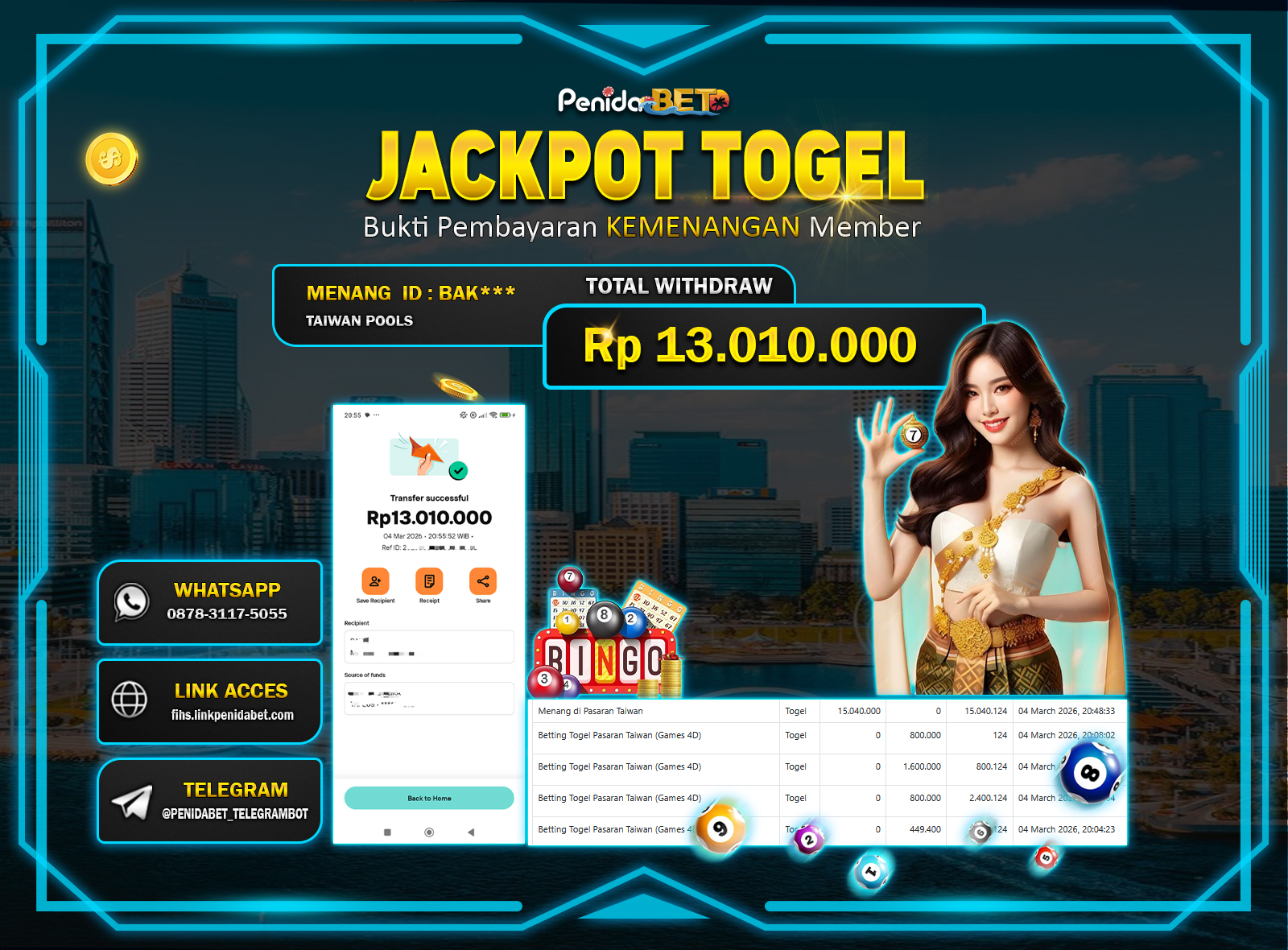 Penidabet : Situs Togel Dan Toto Slot Terpercaya Di Indonesia