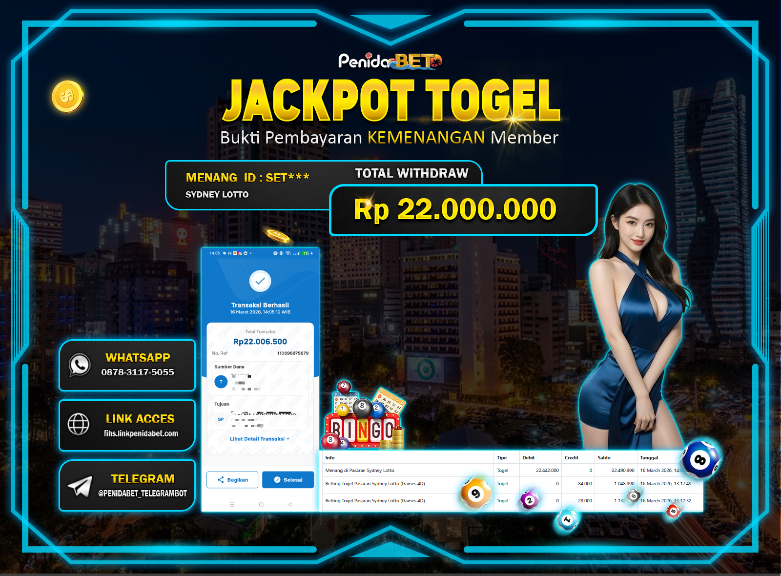 Penidabet : Situs Togel Dan Toto Slot Terpercaya Di Indonesia
