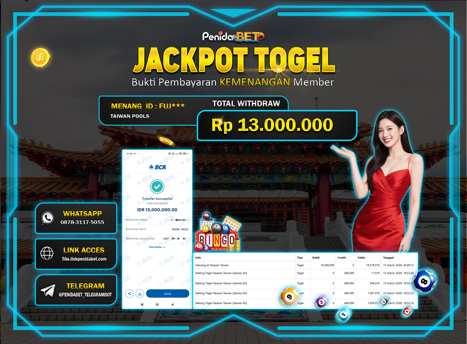 Penidabet : Situs Togel Dan Toto Slot Terpercaya Di Indonesia