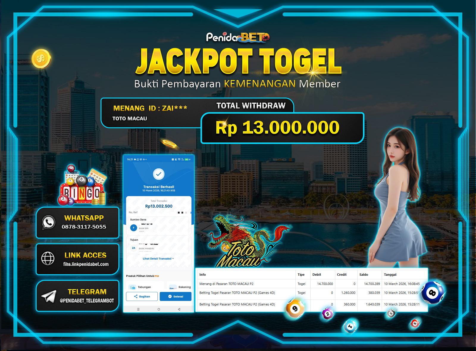 Penidabet : Situs Togel Dan Toto Slot Terpercaya Di Indonesia