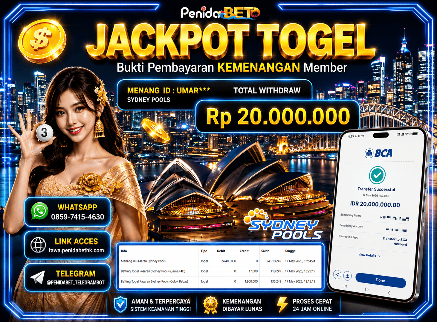 Penidabet : Situs Togel Dan Toto Slot Terpercaya Di Indonesia