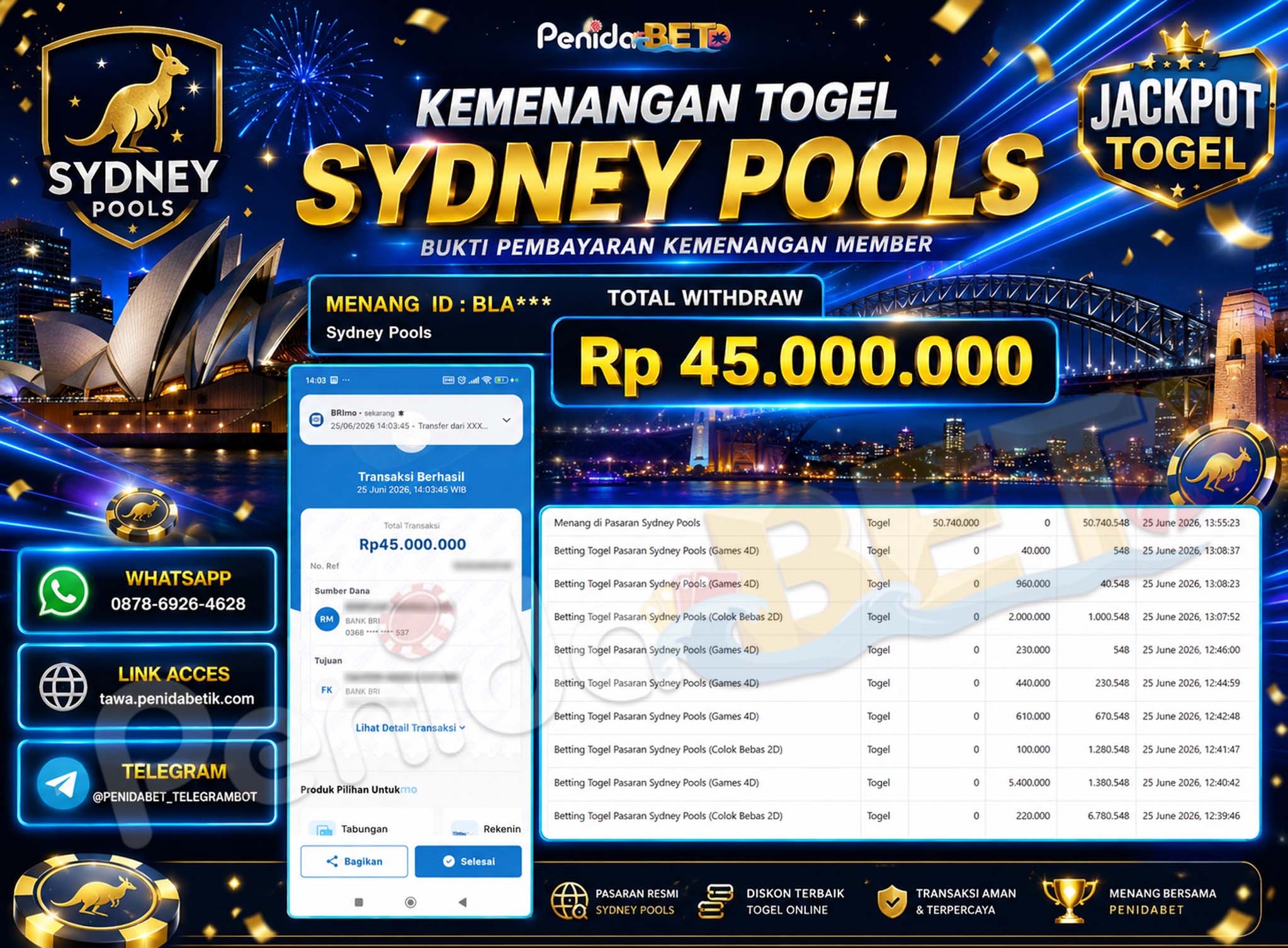 Penidabet : Situs Togel Dan Toto Slot Terpercaya Di Indonesia