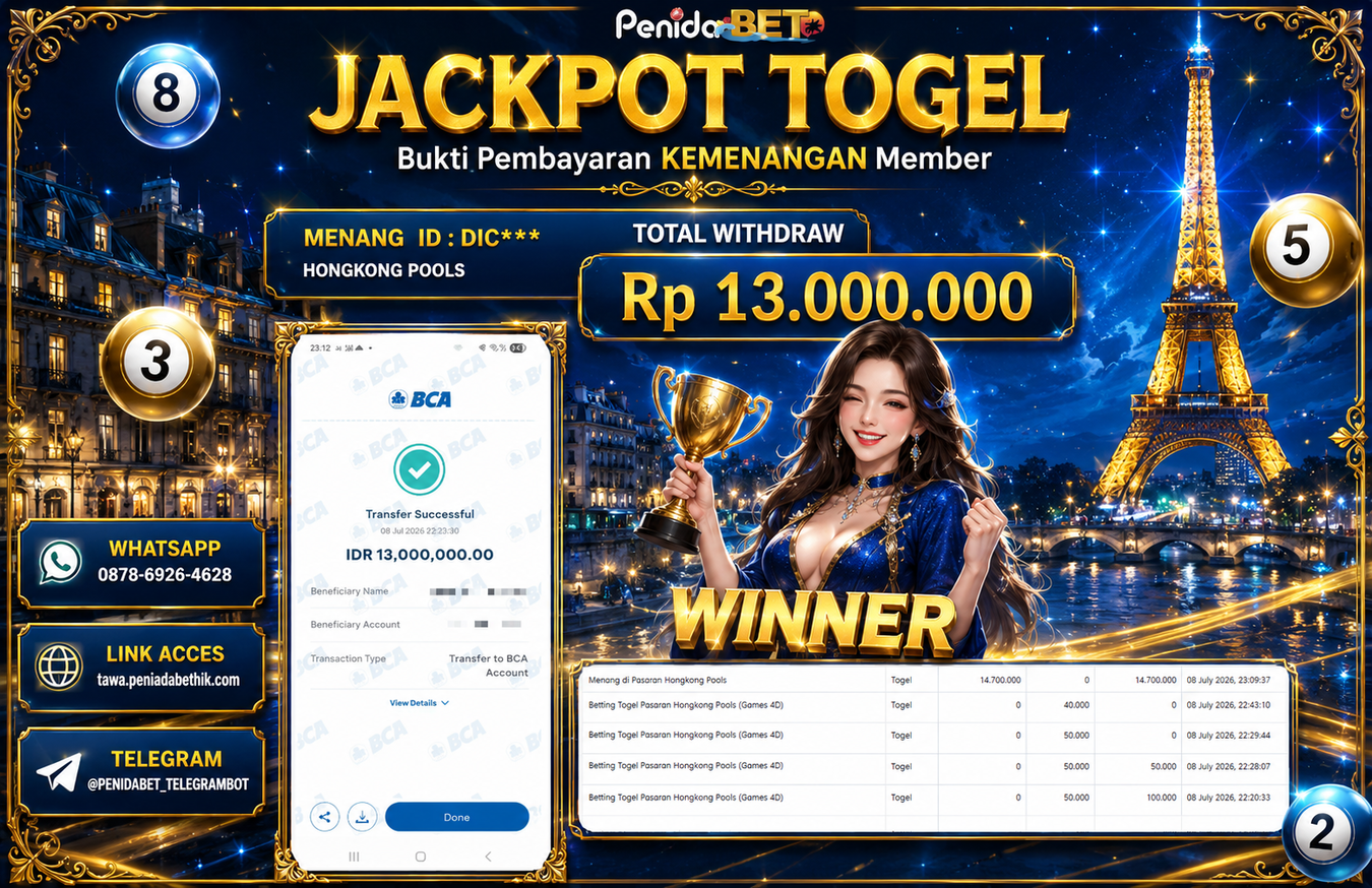 Penidabet : Situs Togel Dan Toto Slot Terpercaya Di Indonesia