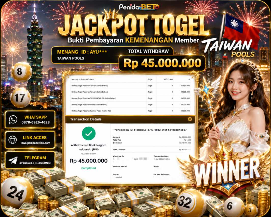 Penidabet : Situs Togel Dan Toto Slot Terpercaya Di Indonesia