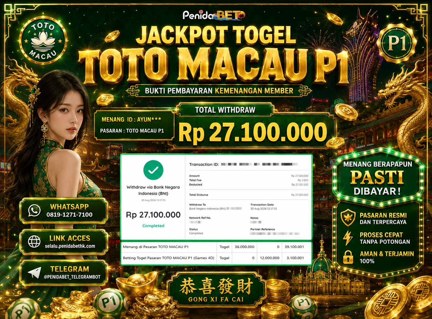 Penidabet : Situs Togel Dan Toto Slot Terpercaya Di Indonesia